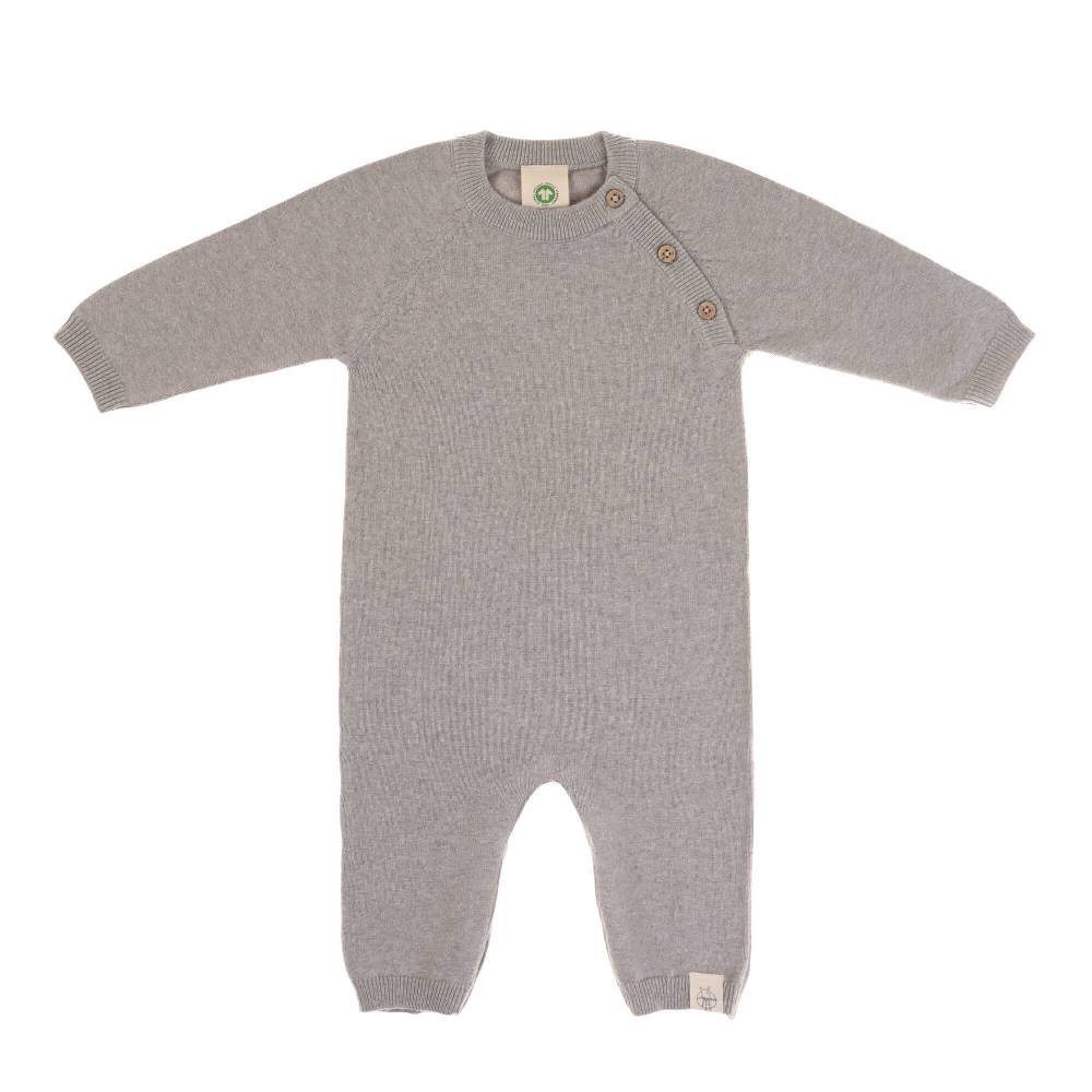 Lässig Baby Strampler - gestrickter Overall, Grau Top Angebot