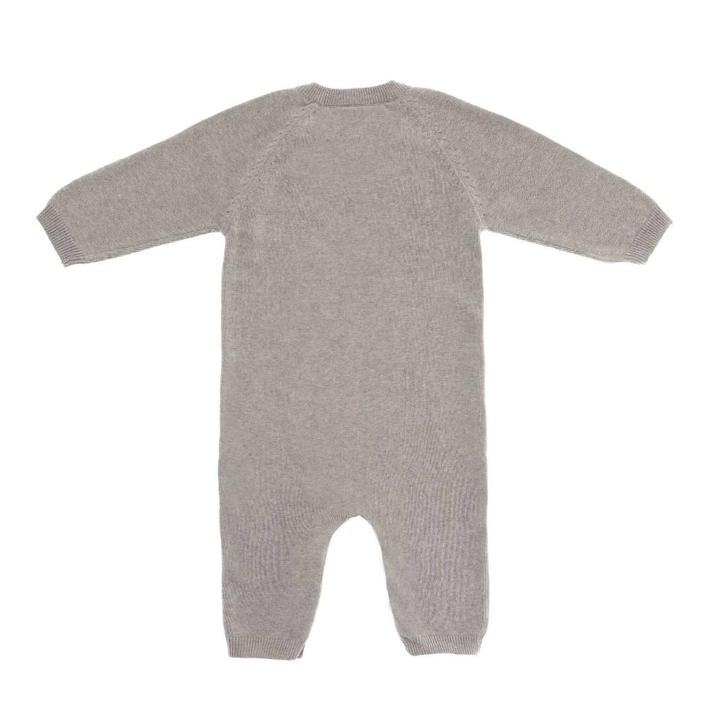 Lässig Baby Strampler - gestrickter Overall, Grau Top Angebot