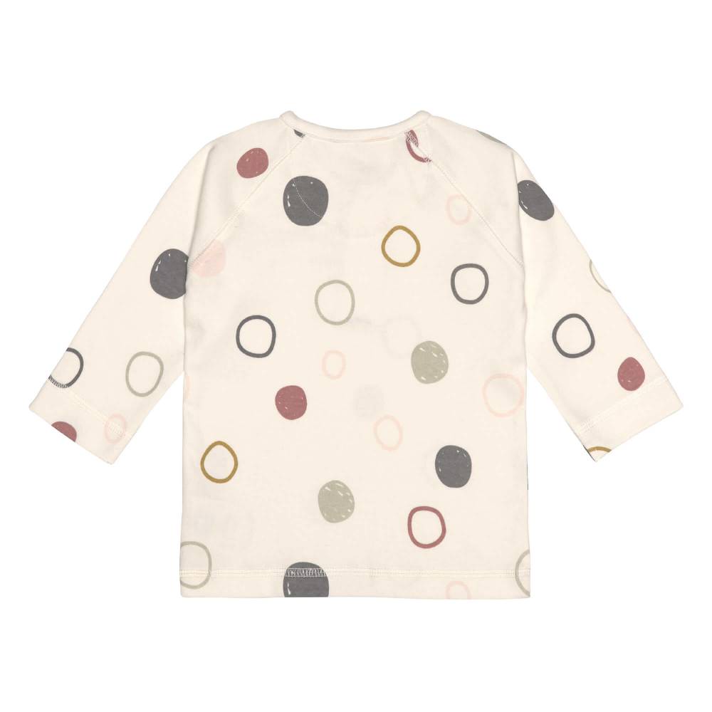 Lässig Baby Langarmshirts - Bio Baumwolle, Circles, Weiß Neueste Mode