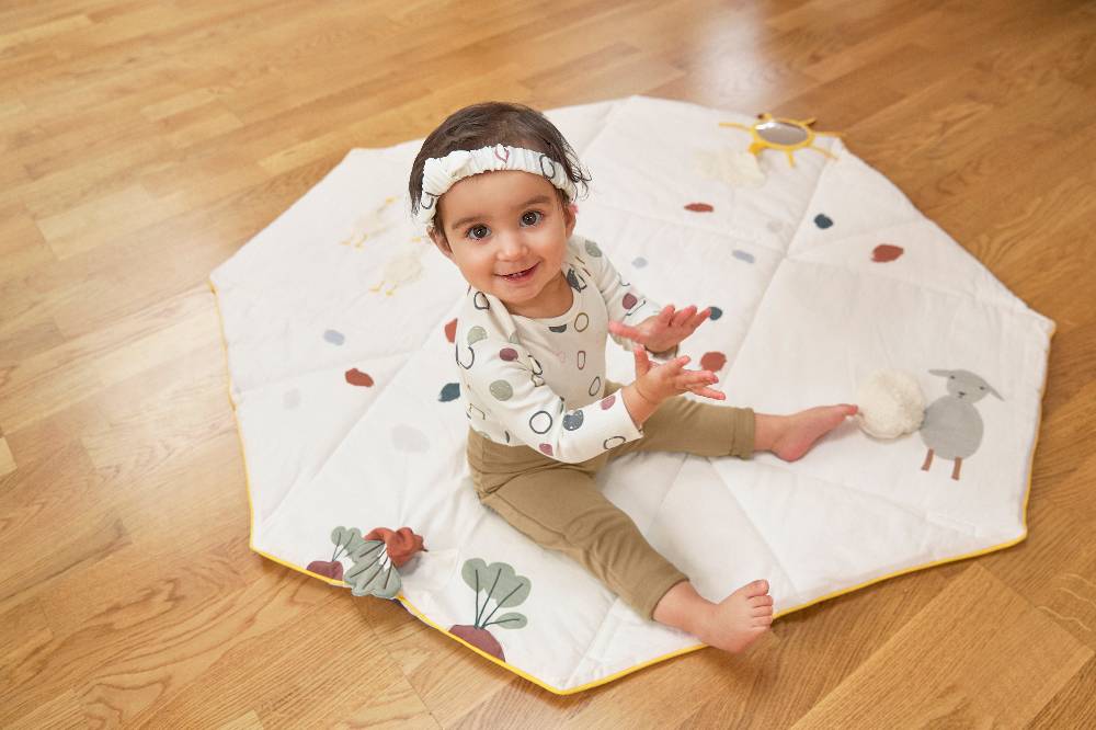 Lässig Baby Langarmshirts - Bio Baumwolle, Circles, Weiß Neueste Mode