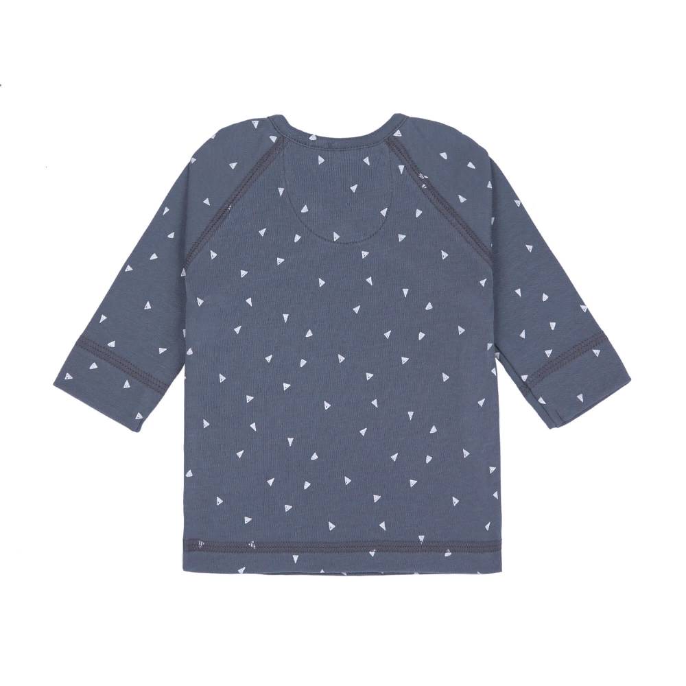 Lässig Baby Wickelshirt - Bio Baumwolle, Triangle, Blau Zeitlich begrenztes Angebot
