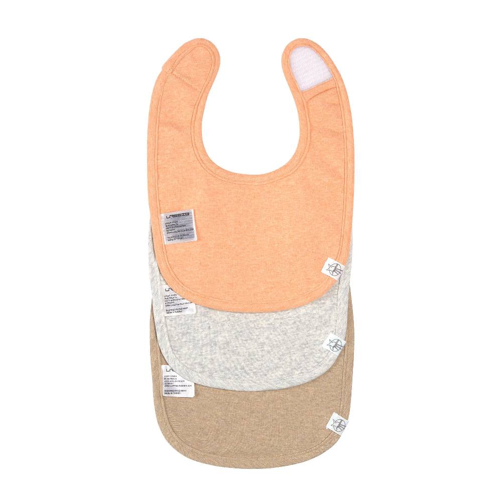 Lässig Spucklätzchen 3er Set - Baumwolle (bio), Apricot Hellgrau Beige Exklusive Angebote