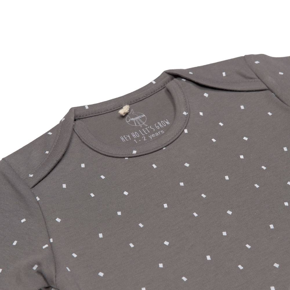 Lässig Baby Body kurzarm - Bio Baumwolle, Punkte, Anthrazit Blitzangebot