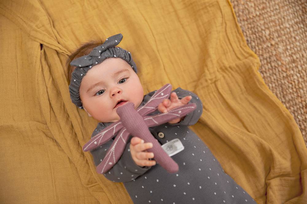 Lässig Baby Body kurzarm - Bio Baumwolle, Punkte, Anthrazit Blitzangebot
