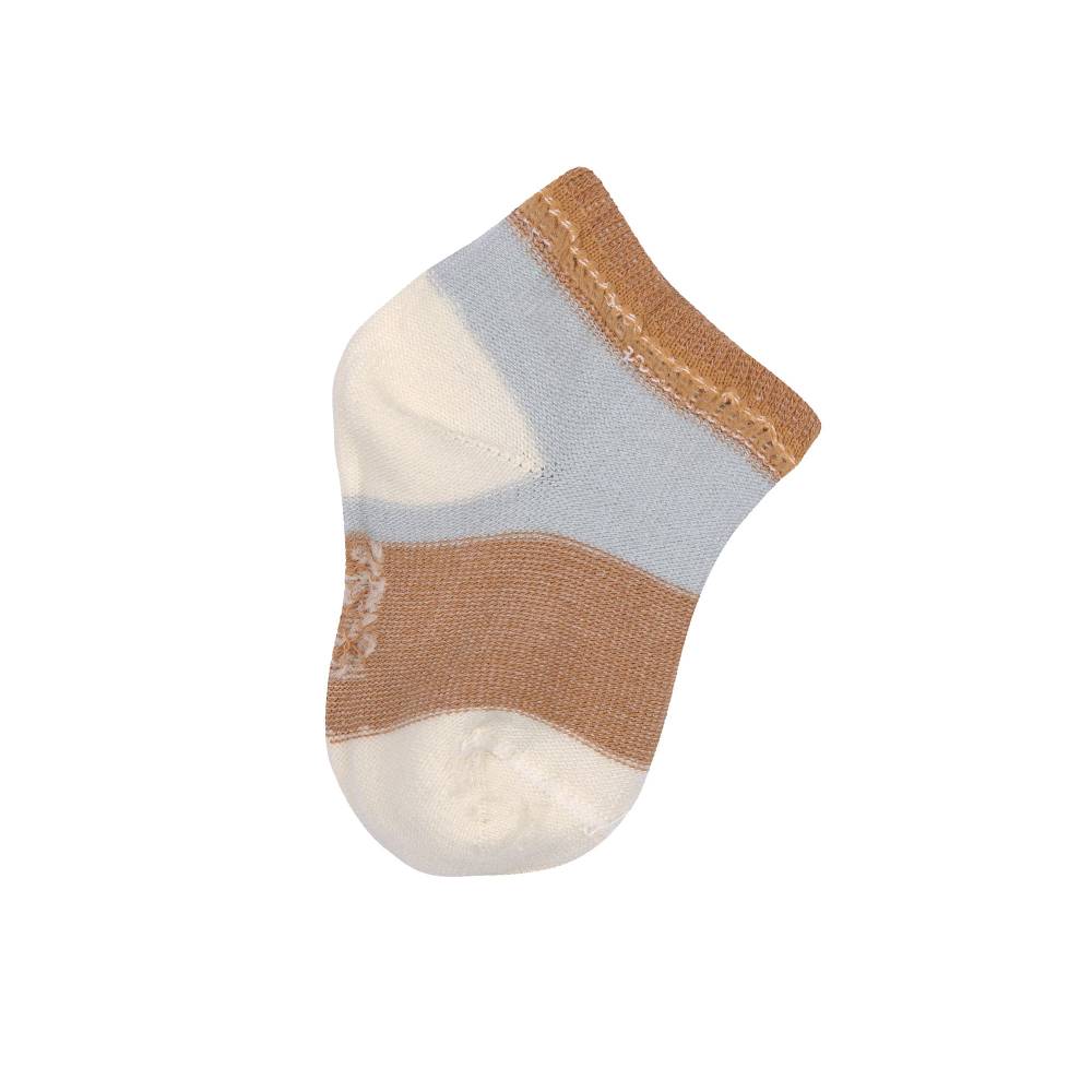 Lässig Kinder Sneaker Socken (3er-Set), Hellblau Karamell Sonderangebot der Fabrik