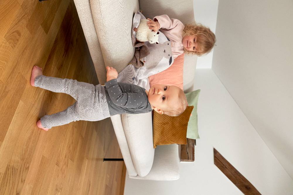 Lässig Baby Wickelbody langarm - Bio Baumwolle, Punkte, Anthrazit Discount Store für neue Produkte