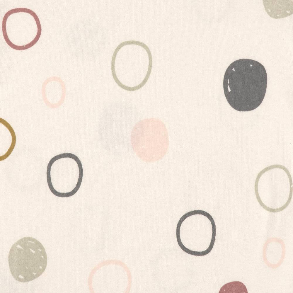 Lässig Baby Schlafanzug - Bio Baumwolle, Circles, Weiß Nur noch ein Tag übrig