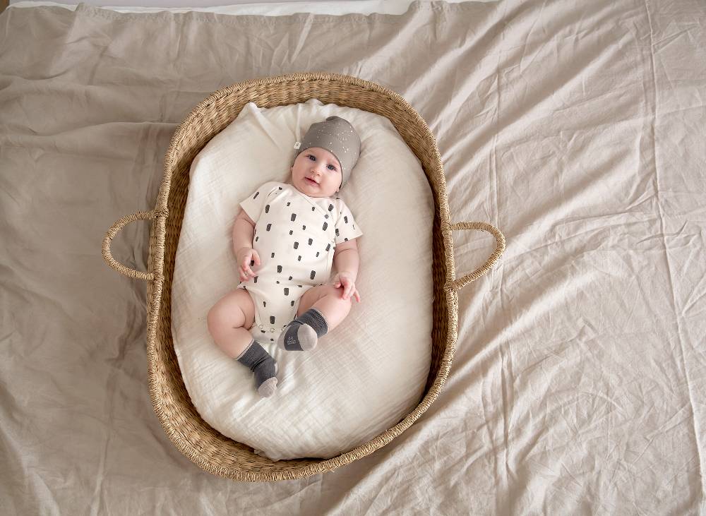 Lässig Baby Wickelbody kurzarm - Bio Baumwolle, Rechtecke, Weiß Super Rabatt