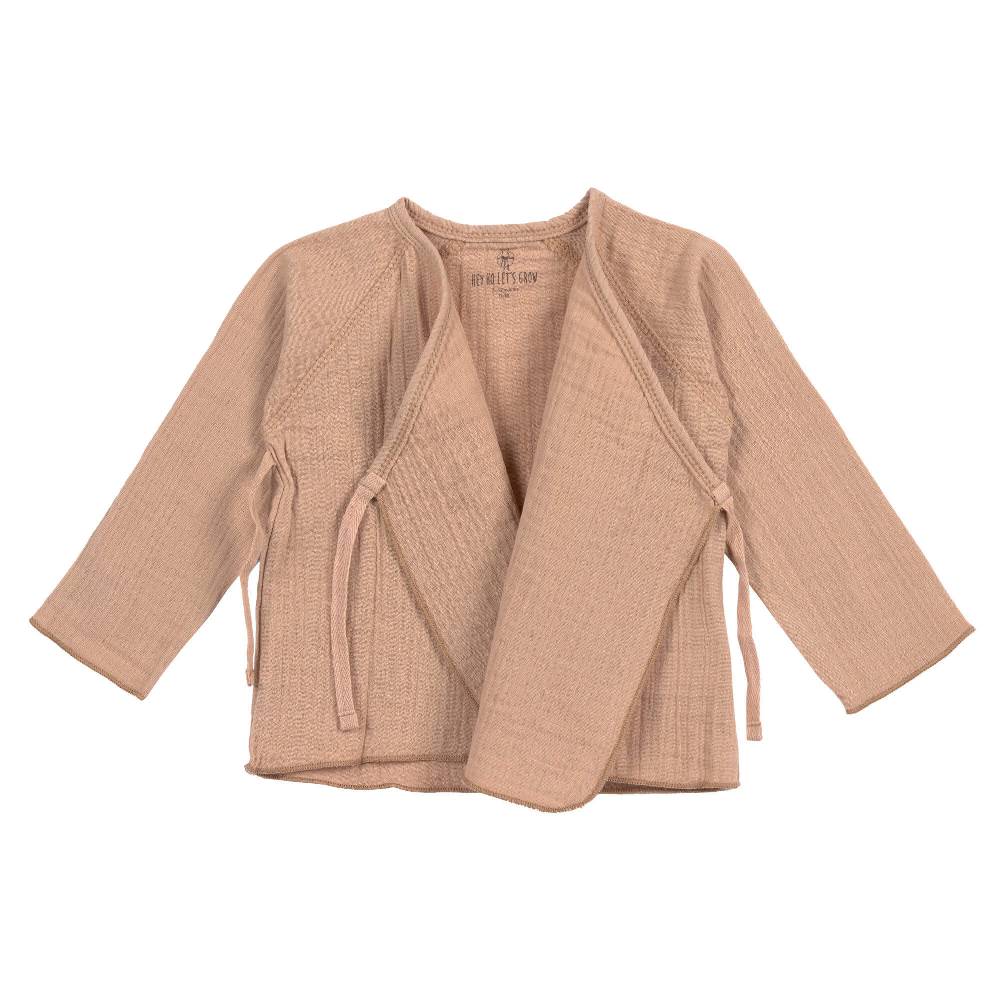 Lässig Musselin Wickelshirt - Bio Baumwolle, Orange Online