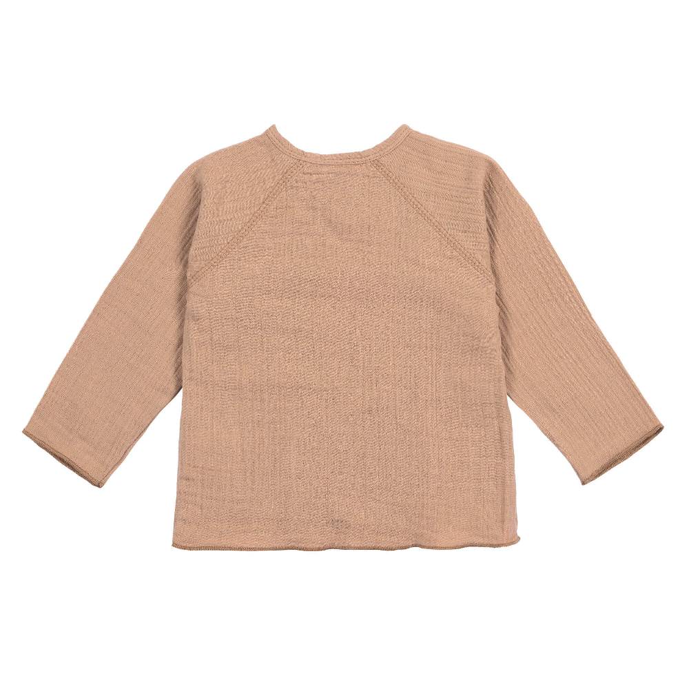 Lässig Musselin Wickelshirt - Bio Baumwolle, Orange Online