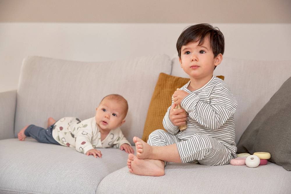 Lässig Baby Wickelbody kurzarm - Bio Baumwolle, Streifen, Grau Angebote
