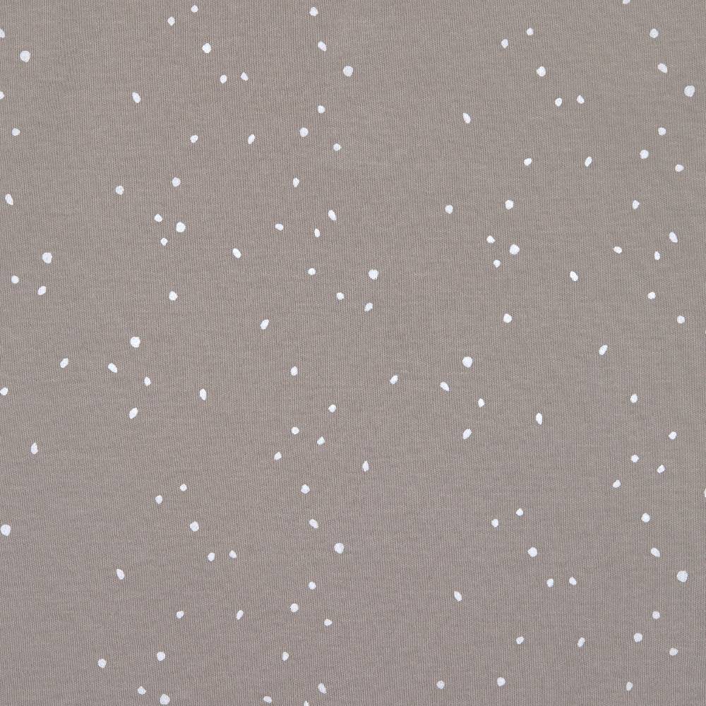Lässig Baby Schlafanzug mit Füßen - Bio Baumwolle, Sprinkle, taupe Begrenztes Angebot