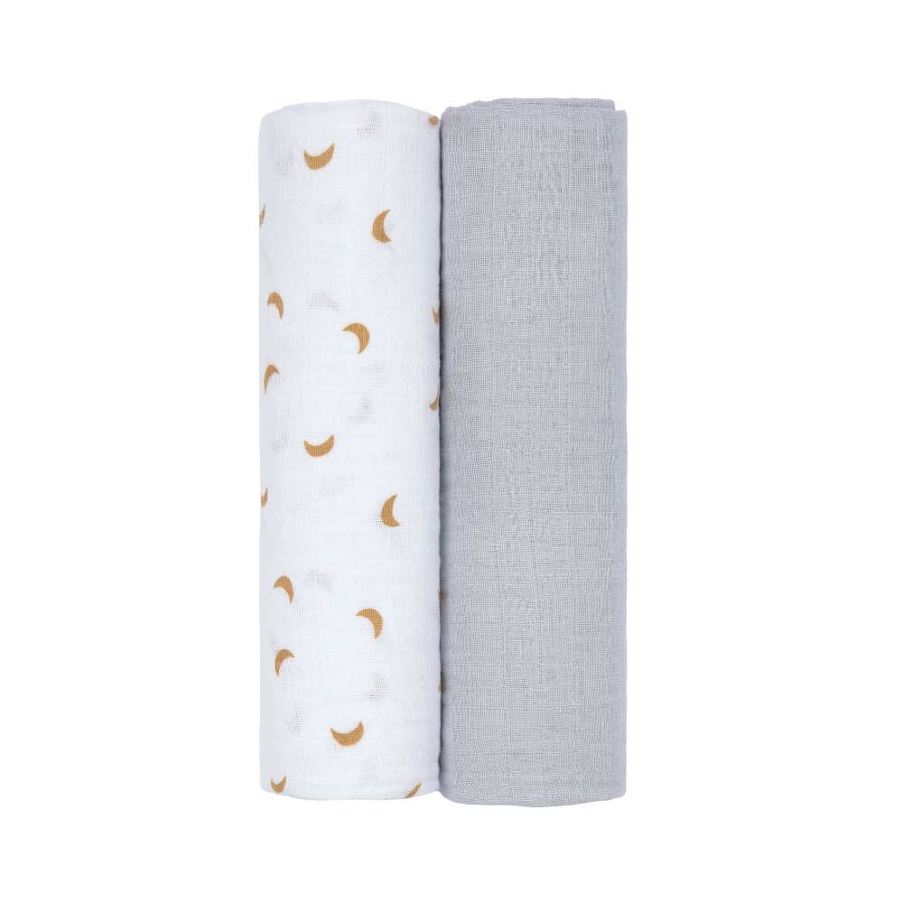 Lässig Mulltücher (2 Stk) - Swaddle & Burp Blanket XL, Adventure Traktor Exklusivangebot