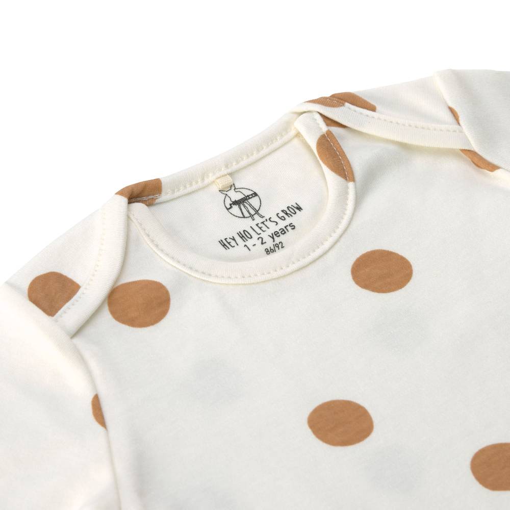 Lässig Baby Body kurzarm - Bio Baumwolle, Punkte, Weiß Osterangebot