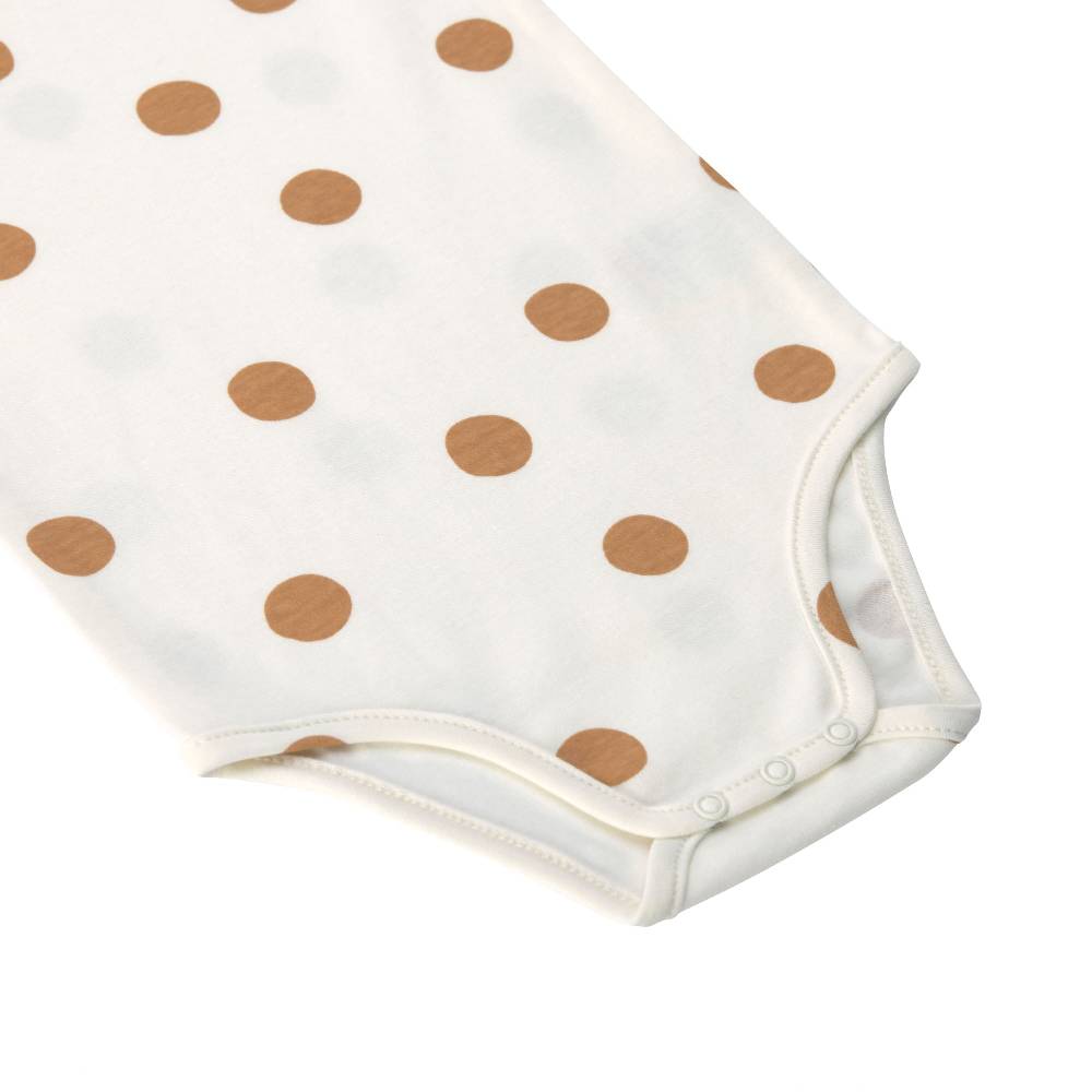 Lässig Baby Body kurzarm - Bio Baumwolle, Punkte, Weiß Osterangebot