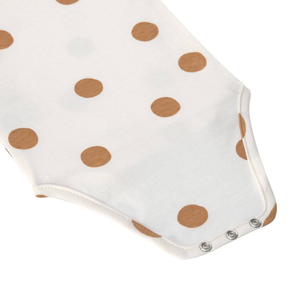 Lässig Baby Body kurzarm - Bio Baumwolle, Punkte, Weiß Osterangebot