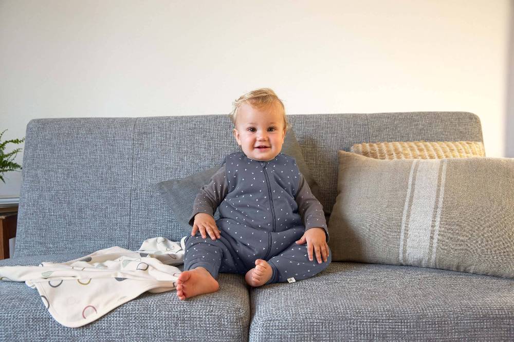 Lässig Babydecke - Bio Baumwolle, Circles Offwhite Heißer Verkauf