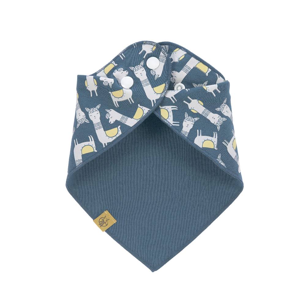 Lässig Dreieckstuch Baby - Bandana, Glama Lama Blue Zeitlich begrenztes Angebot