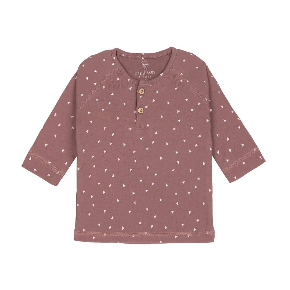 Lässig Baby Langarmshirt - Bio Baumwolle, Triangle, Cinnamon Blitzangebot