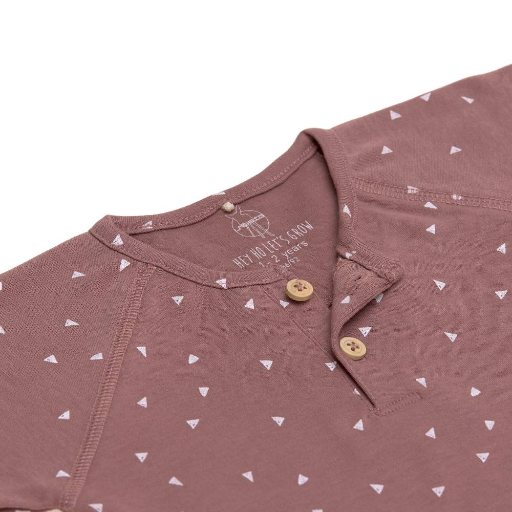 Lässig Baby Langarmshirt - Bio Baumwolle, Triangle, Cinnamon Blitzangebot