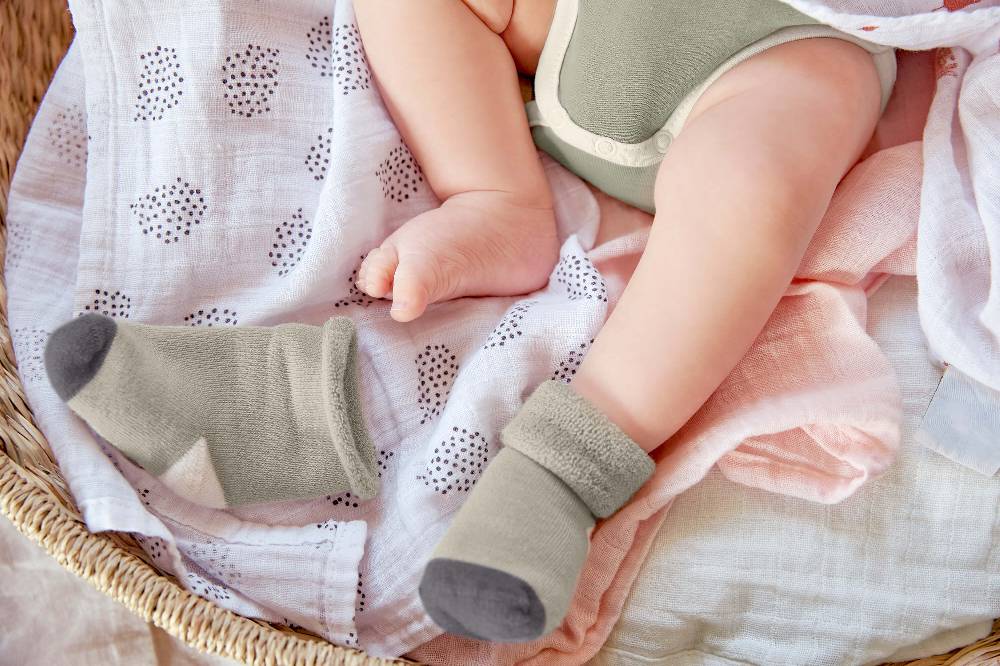 Lässig Kinder Socken (3er-Set), Anthrazit Oliv Sonderangebote