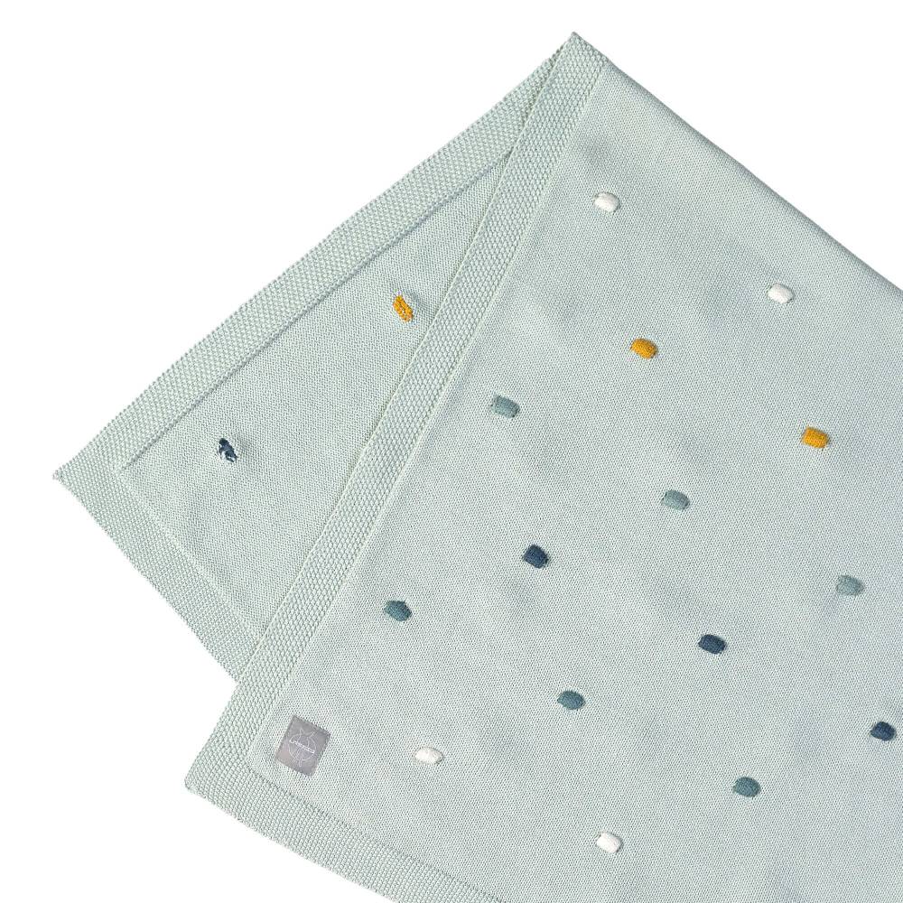 Lässig Babydecke - Bio Baumwolle, Dots, Light Mint Riesige Ersparnisse