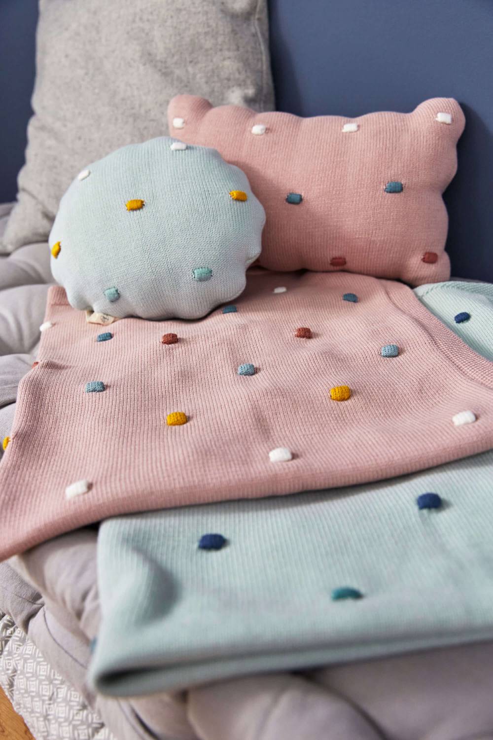 Lässig Babydecke - Bio Baumwolle, Dots, Light Mint Riesige Ersparnisse