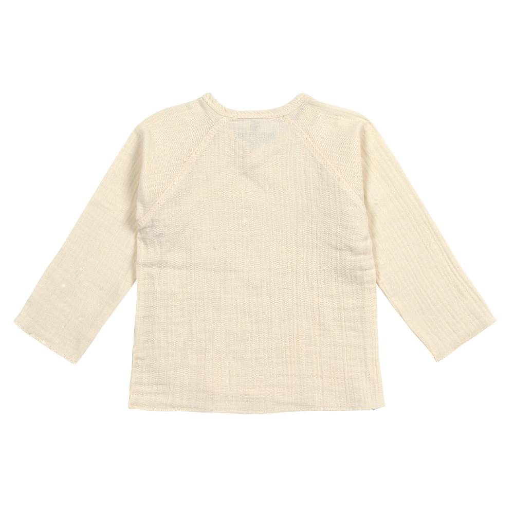 Lässig Musselin Wickelshirt - Bio Baumwolle, Hellgelb Nur für heute