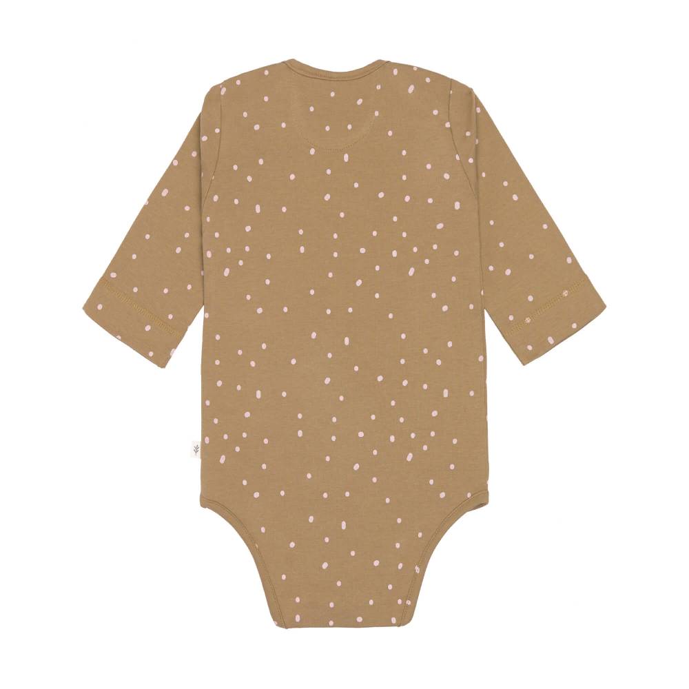 Lässig Baby Body langarm - Bio Baumwolle, Punkte, Gelb 50% Rabatt mit kostenlosem Versand