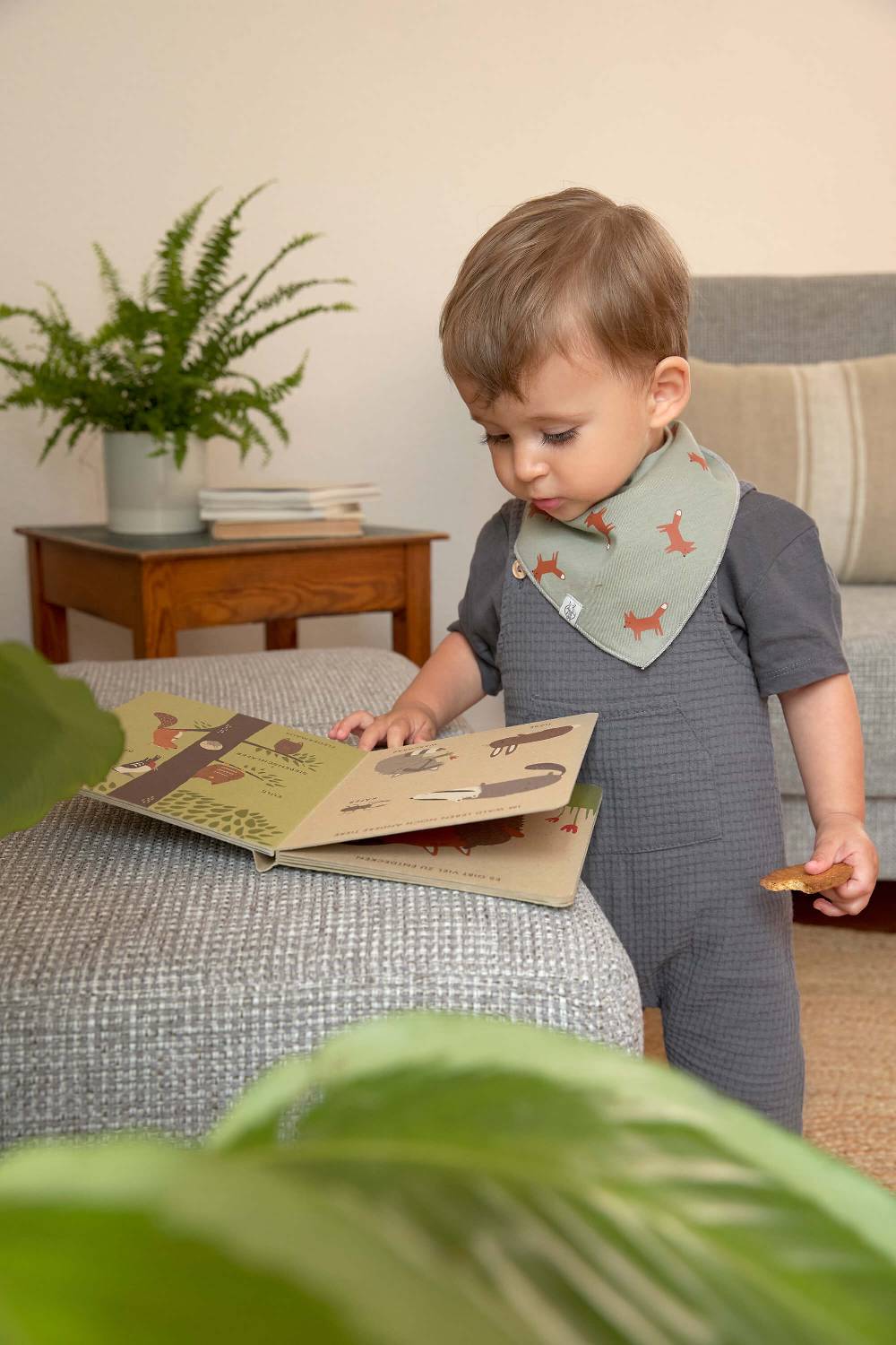 Lässig Dreieckstuch Baby (2 Stk) - Bandana, Little Forest Fuchs Begrenzt auf 3 Tage
