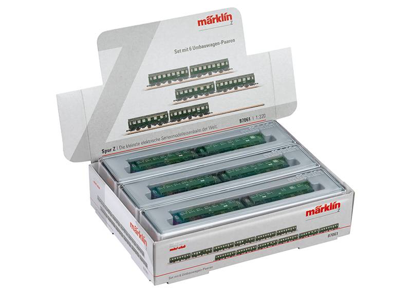 Märklin Set mit 6 Umbauwagen-Paaren im Display Bis zu 65% Rabatt