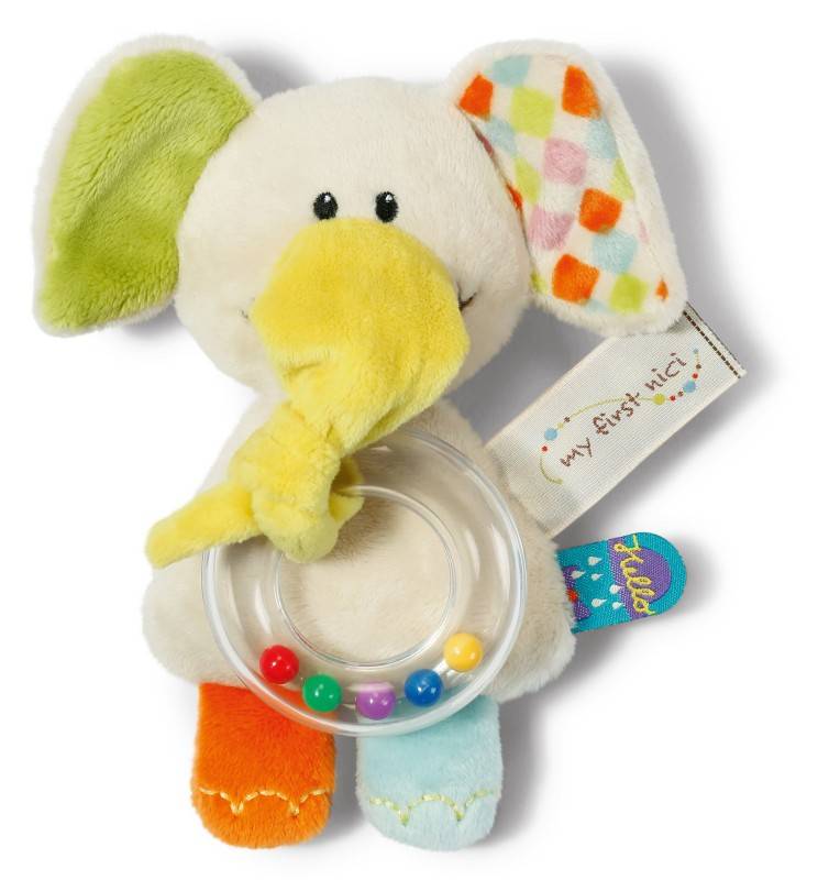 NICI Kuscheltier Elefant Dundi mit Ringrassel Sonderangebot