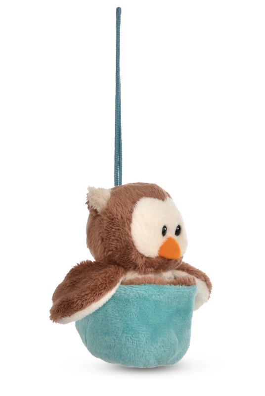 NICI Wendekuscheltier Eule Oscar blau mit Loop NICI GREEN Cyber Monday