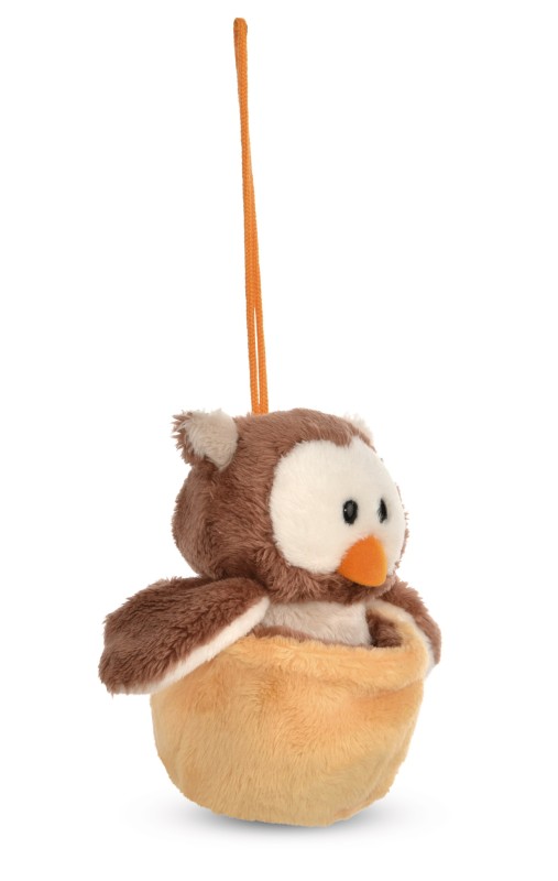 NICI Wendekuscheltier Eule Oscar gelb mit Loop NICI GREEN Weihnachtsangebot