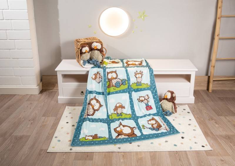 NICI Plüschdecke Eule Oscar Valentinstagsangebot
