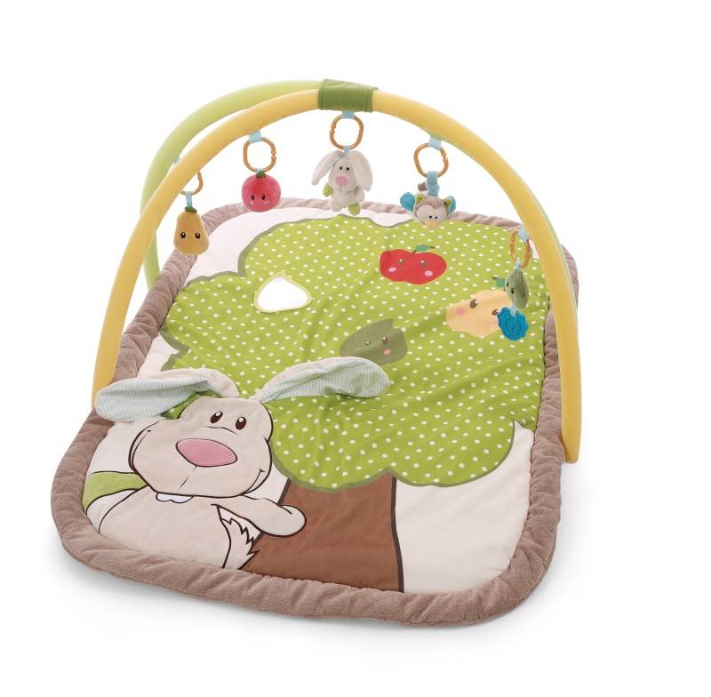 NICI 3-D Activity-Decke Hase und Eule mit Spielkissen und Spielbogen Heißer Verkauf