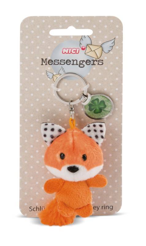 NICI Schlüsselanhänger Fuchs mit Anhänger 'Kleeblatt' Im Verkauf