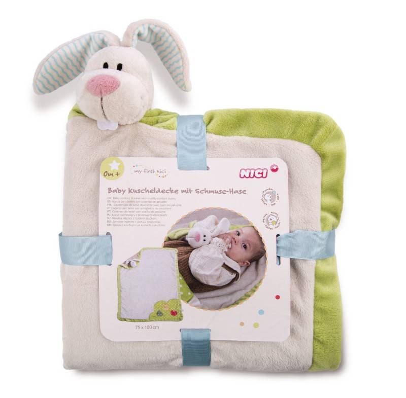 NICI Baby Kuscheldecke mit Schmuse-Hase Blitzverkäufe