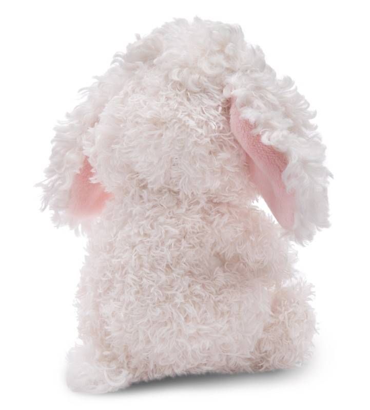 NICI Kuscheltier Sleeping Pets weißer Pudel 12cm im Körbchen NICI GREEN Flash Sale