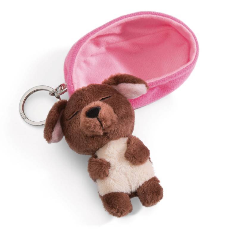 NICI Schlüsselanhänger Sleeping Pets Hund braun Weihnachtsangebot