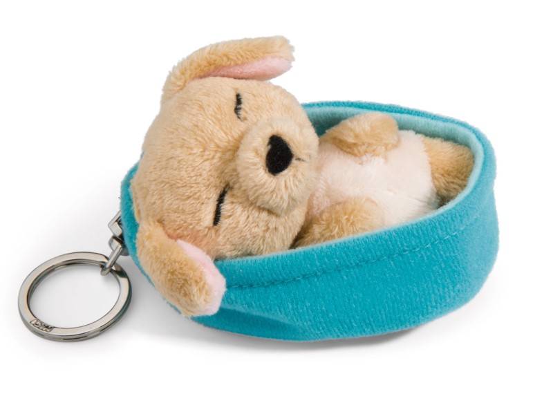 NICI Schlüsselanhänger Sleeping Pets Hund karamell Vatertagsangebot