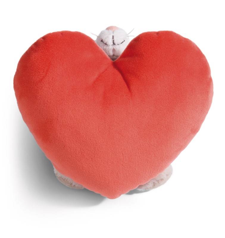 NICI Kuscheltier Love Katze auf Herz liegend NICI GREEN Letzte 2 Tage