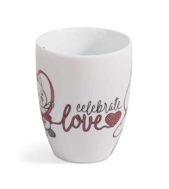 NICI Tasse Katze "Celebrate Love" Sonderangebot der Fabrik
