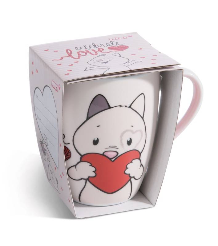 NICI Tasse Katze "Celebrate Love" Sonderangebot der Fabrik