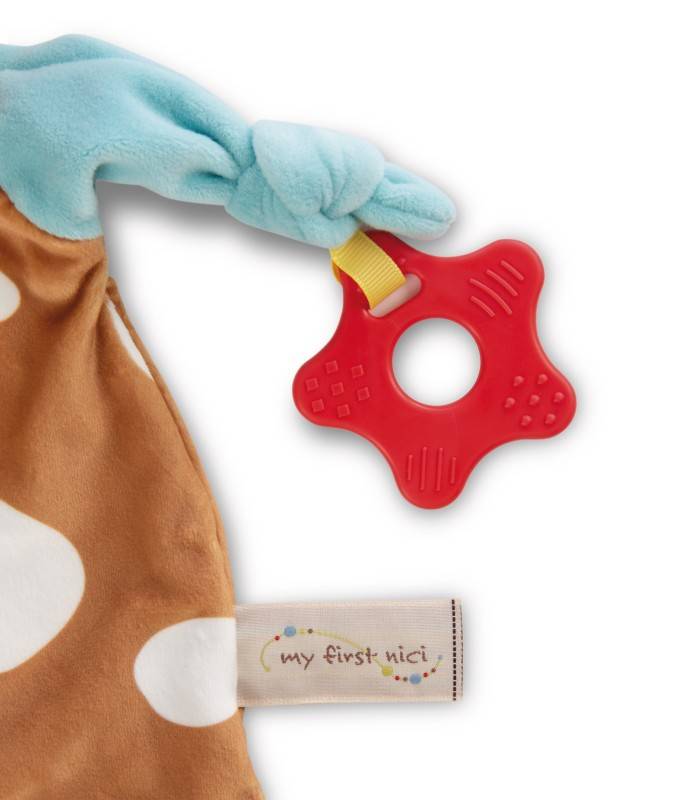 NICI Schmusetuch Kuh mit Beißring und Schnullerbefestigung Outlet