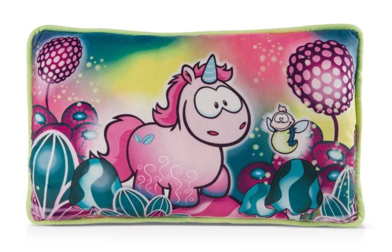 NICI Rechteckiges Kissen Einhorn Midnight Floral NICI GREEN Riesige Ersparnisse