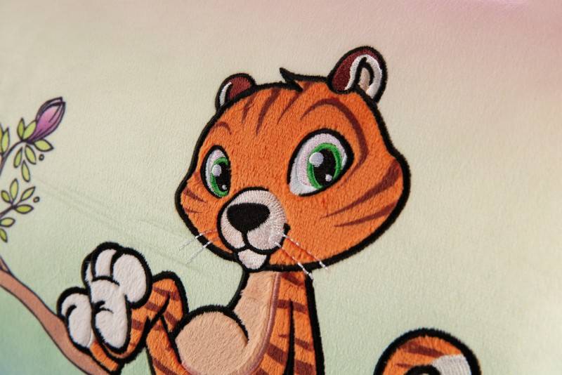 NICI Rechteckiges Kissen Tiger Mandarina NICI GREEN Fabrikverkauf