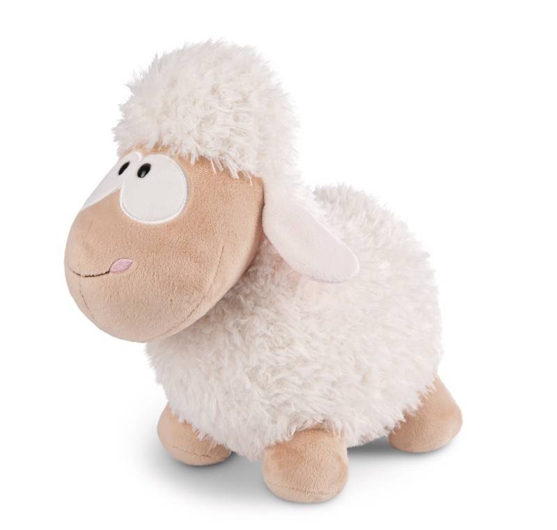 NICI Stehendes Kuscheltier Schaf weiß NICI GREEN Lagerräumung