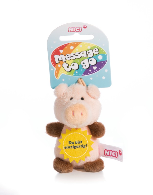 NICI Anhänger Schwein "Du bist einzigartig" Nur für heute