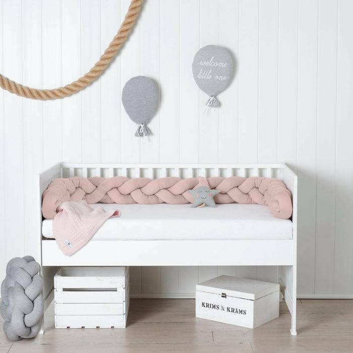 Nordic Coast Company Bettschlange geflochten Rosa Strick XL Online Shopping